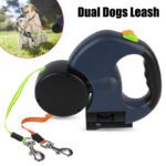 Dual Head Retractable Dog Leash with Poop