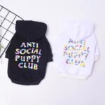 Anti Social Puppy Club Dog Hoodie Trendy Soft Plush