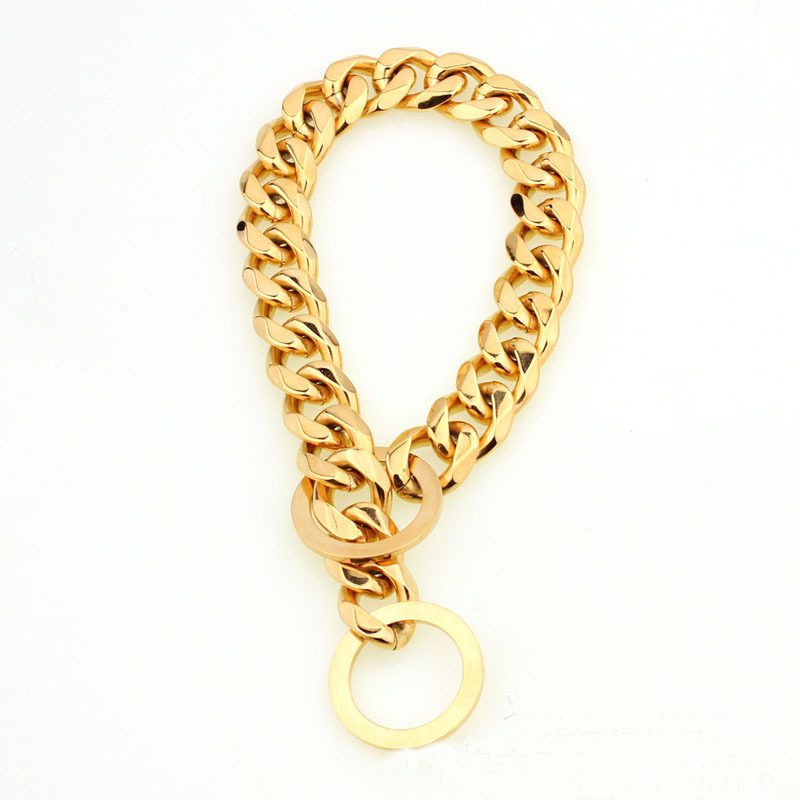Stainless Steel Cuban Link Dog Collar
