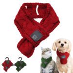 Christmas Knit Dog Scarf