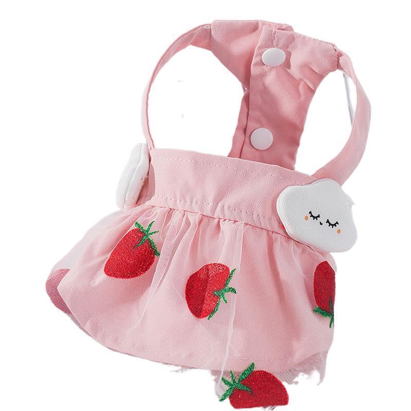 Strawberry Princess Dress For Dog&Cat Thin Sweet
