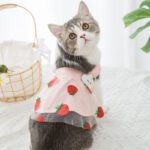 Strawberry Princess Dress For Dog&Cat Thin Sweet