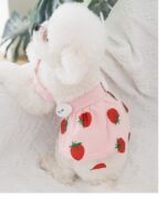 Strawberry Princess Dress For Dog&Cat Thin Sweet