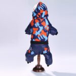 Camouflage Hooded Dog Snowsuit - Waterproof Winter Coat