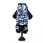 Camouflage Hooded Dog Snowsuit - Waterproof Winter Coat