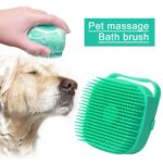 Pet Dog Shampoo Massager Brush - Silicone Grooming Scrubber