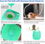 Pet Dog Shampoo Massager Brush - Silicone Grooming Scrubber