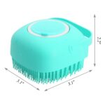 Pet Dog Shampoo Massager Brush - Silicone Grooming Scrubber