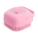 Pet Dog Shampoo Massager Brush - Silicone Grooming Scrubber