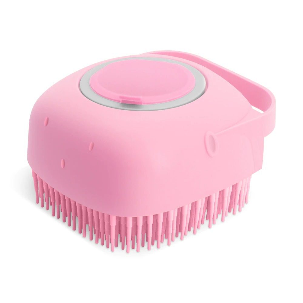 Pet Dog Shampoo Massager Brush - Silicone Grooming Scrubber