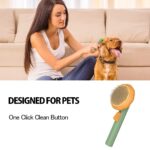 Pet Pumpkin Self-Cleaning Slicker Brush - Grooming Brush