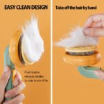Pet Pumpkin Self-Cleaning Slicker Brush - Grooming Brush
