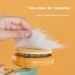 Pet Pumpkin Self-Cleaning Slicker Brush - Grooming Brush