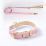 Leather Pet Dog Leash Collar Set - Premium Italian Leather