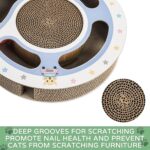 Cat Claw Scratch Pad - Round Cat Scratcher Cardboard Toy