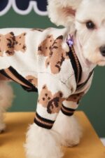Dog Cat Sweater - Preppy V-Neck Striped Vest