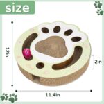 Cat Claw Scratch Pad - Round Cat Scratcher Cardboard Toy