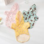 Cute Printed Dog Raincoat