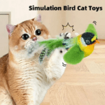 Simulation Bird Cat Toys Interactive Hanging Cat Teaser Stick with Chirping Sound