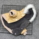 Winter Fur Hooded Dog Parka