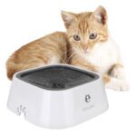 1.5L Slow Water Feeder Bowl - Anti-Overflow Pet Fountain