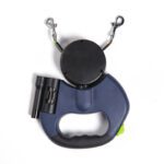 Dual Head Retractable Dog Leash with Poop