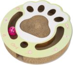 Cat Claw Scratch Pad - Round Cat Scratcher Cardboard Toy