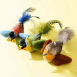 Simulation Bird Cat Toys - Interactive Hanging Cat Teaser Stick with Chirping Sound