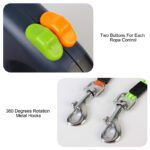 Dual Head Retractable Dog Leash with Poop