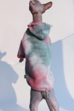 Pet Tie-Dye Velvet Warm Hoodie - Thick Cozy Sweater