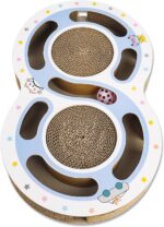 Cat Claw Scratch Pad - Round Cat Scratcher Cardboard Toy