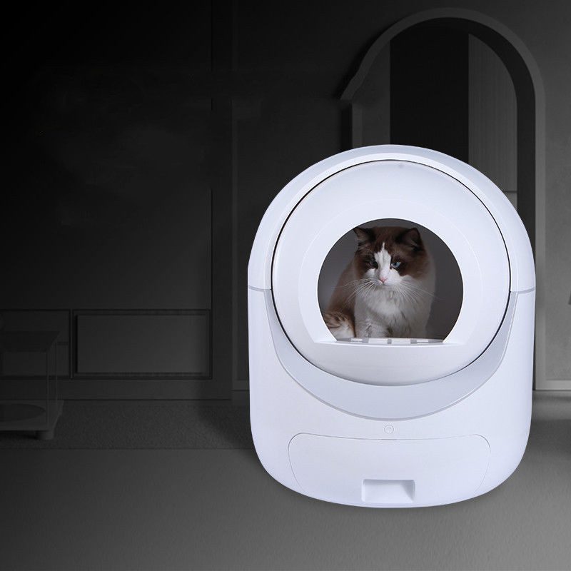 Automatic Self-Cleaning Cat Litter Box - Enclosed Odor Control