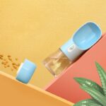 Portable Pet Water Bottle Feeder - Travel Water Food Bowl