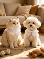 Cute Princess Bowtie Cat Collar - Soft Adjustable Kitten