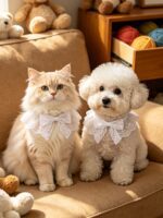 Cute Princess Bowtie Cat Collar - Soft Adjustable Kitten