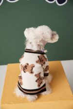 Dog Cat Sweater - Preppy V-Neck Striped Vest