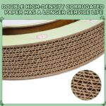 Cat Claw Scratch Pad - Round Cat Scratcher Cardboard Toy