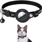 Reflective Airtag Cat Collar with Bell