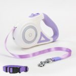 Dog Leash Retractable with Collar Spotlight - Automatic