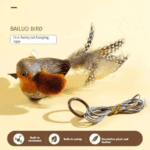 Simulation Bird Cat Toys - Interactive Hanging Cat Teaser Stick with Chirping Sound