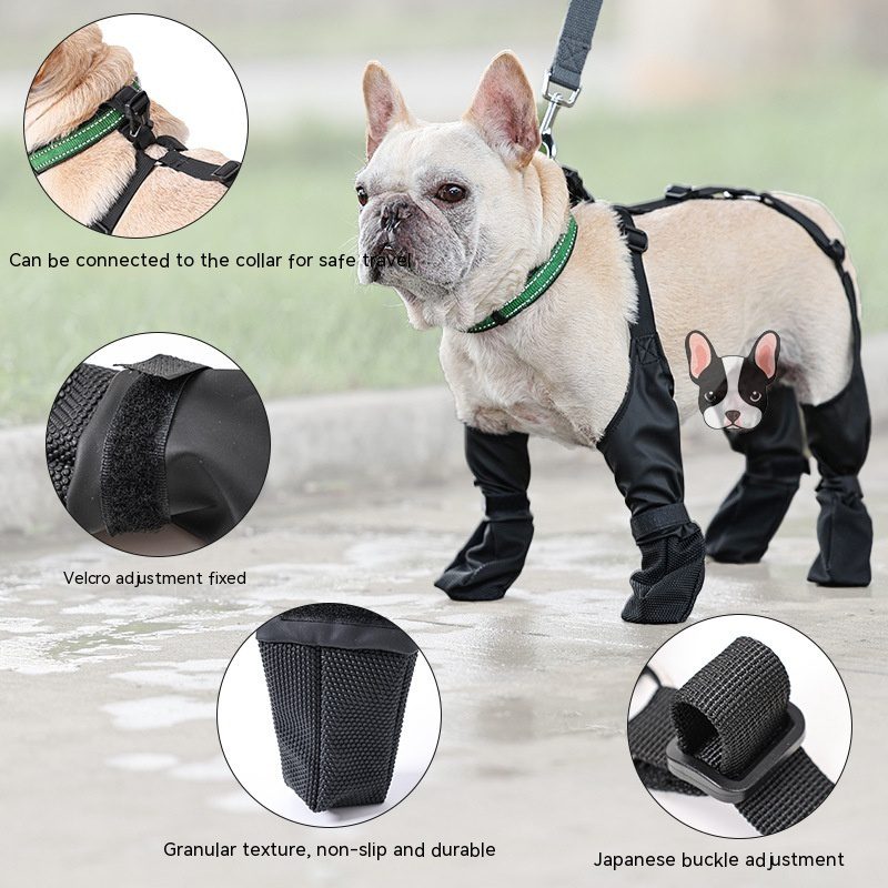 Waterproof Dog Leggings with Harness