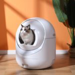 Automatic Self-Cleaning Cat Litter Box Enclosed Odor Control