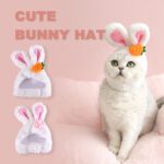 Plush Bunny Ears Pet Hat Cute Easter Costume for Cats