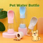 Portable Pet Water Bottle Feeder Travel Water Food Bowl