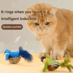 Simulation Bird Cat Toys - Interactive Hanging Cat Teaser Stick with Chirping Sound