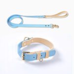 Leather Pet Dog Leash Collar Set - Premium Italian Leather