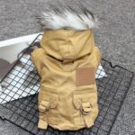 Winter Fur Hooded Dog Parka