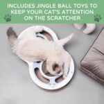 Cat Claw Scratch Pad - Round Cat Scratcher Cardboard Toy