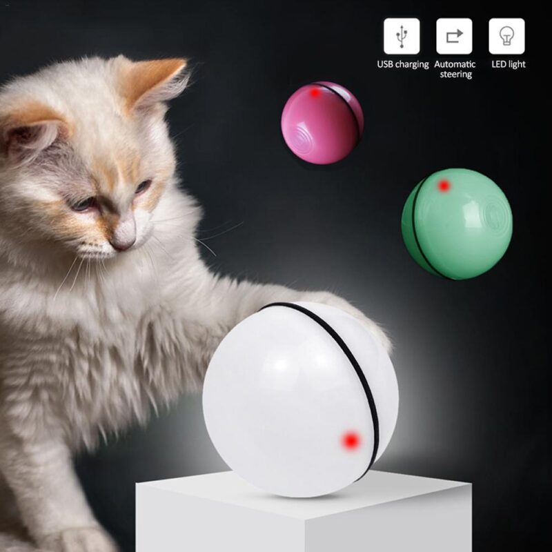 LED Laser Electronic Rolling Pet Cat Toy Ball