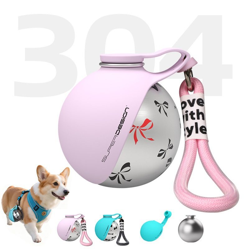 Creative Portable Pet Stainless Steel Water Cup